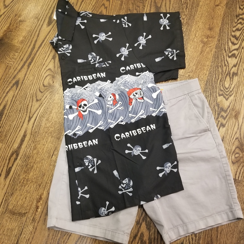 Mens Pirate button-down